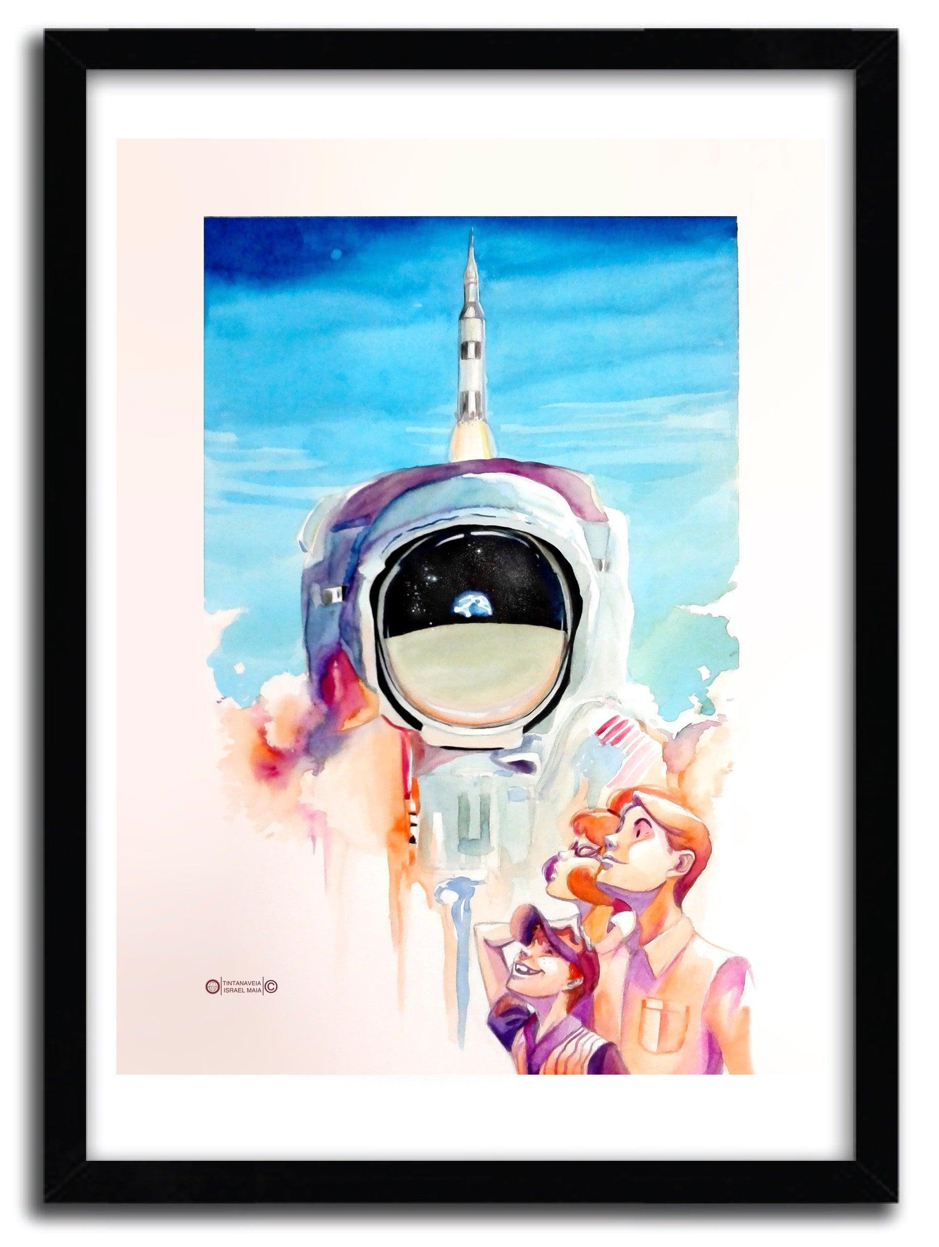 Affiche APOLLO  by ISRAEL MAIA ArtAndToys