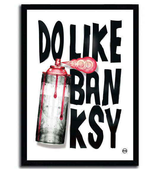 Affiche ARTPRINT BANKSY par Rubiant ArtAndToys