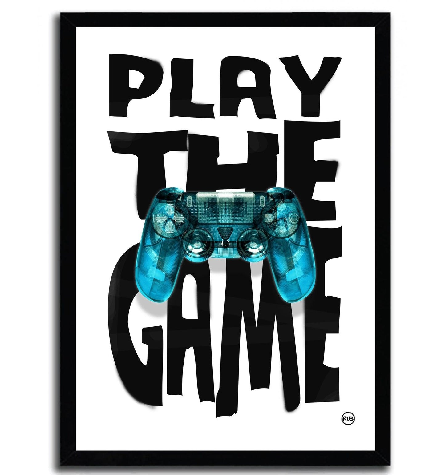 Affiche ARTPRINT PLAY THE GAME par Rubiant ArtAndToys