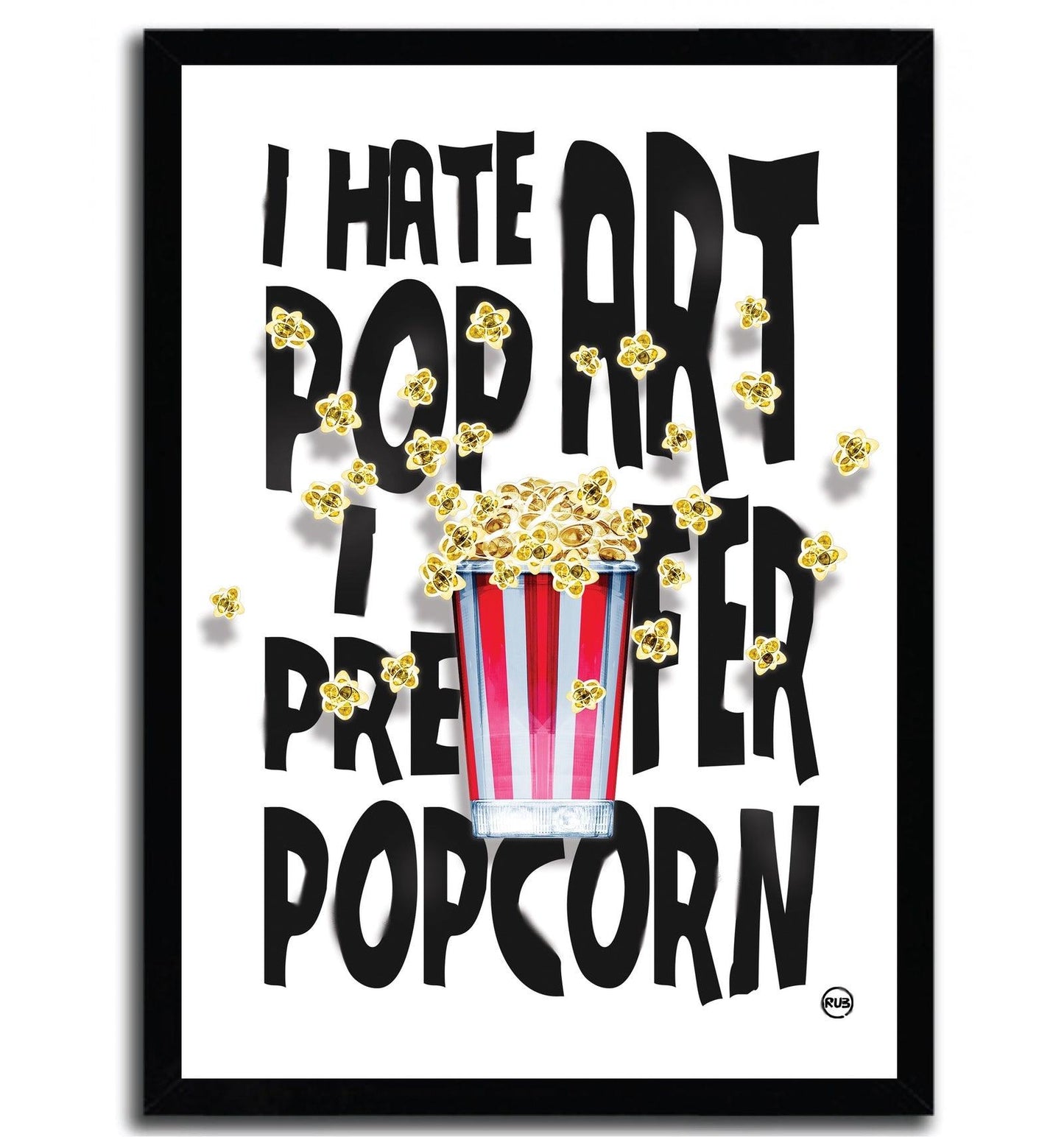 Affiche ARTPRINT POPCORN par Rubiant ArtAndToys