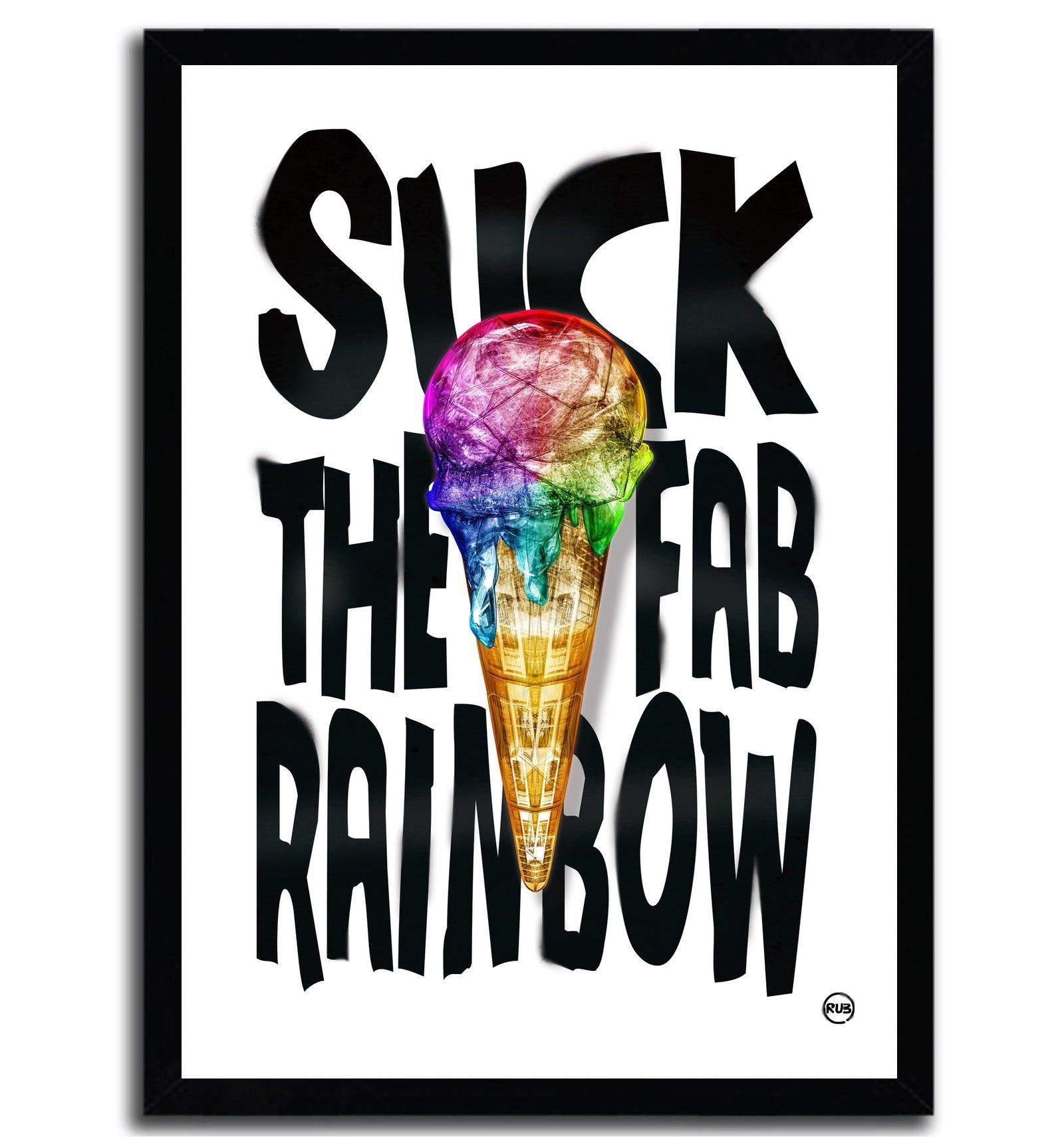 Affiche ARTPRINT RAINBOW ICE par Rubiant ArtAndToys