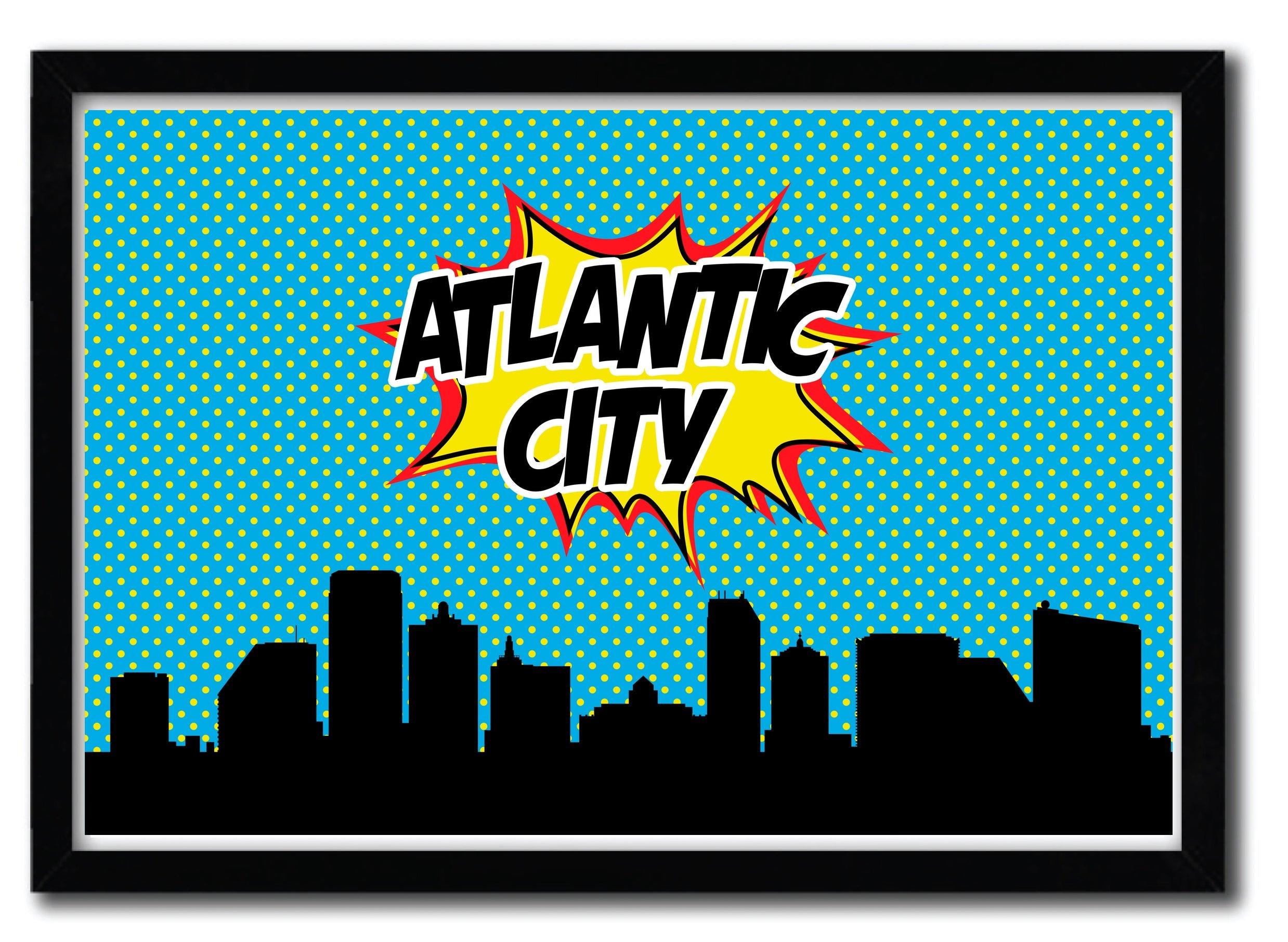Affiche ATLANTA CITY par OCTAVIAN MIELU ArtAndToys