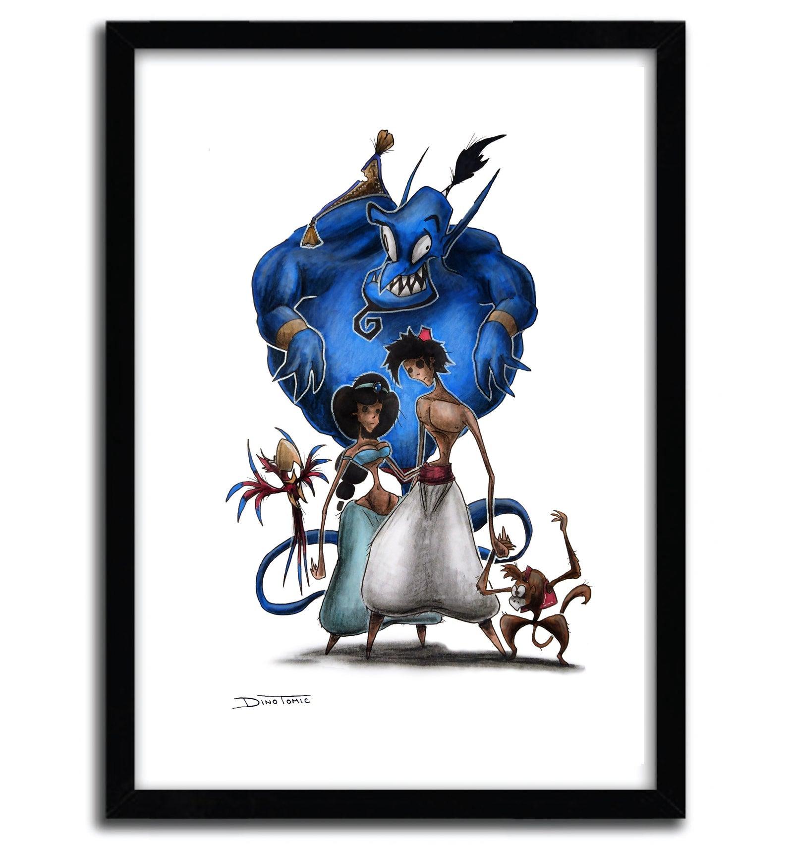 Affiche Aladin Creepyfied par DinoTomic ArtAndToys