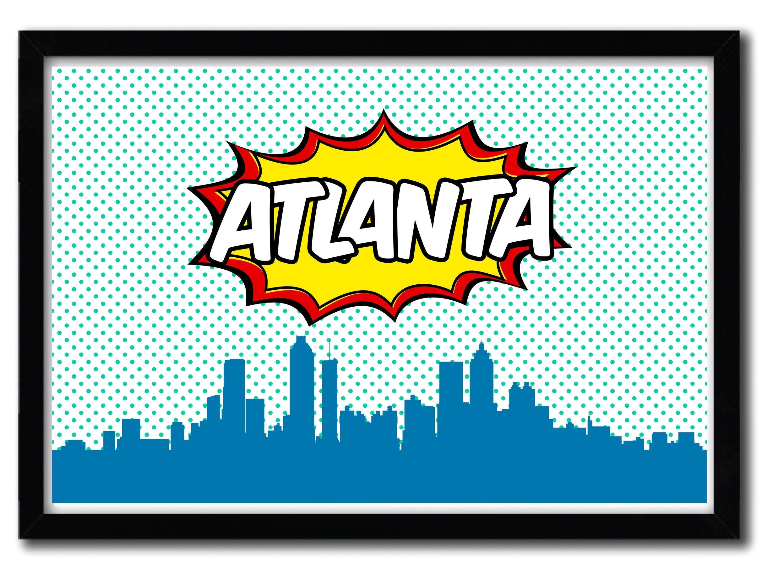 Affiche Atlanta par OCTAVIAN MIELU ArtAndToys