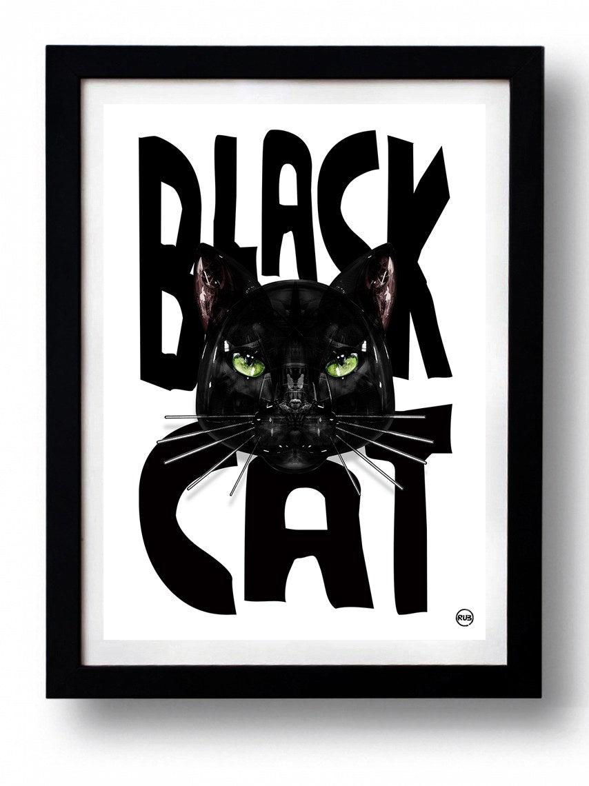 Affiche BLACK CAT 1 par Rubiant ArtAndToys
