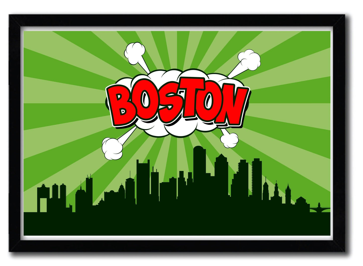 Affiche Boston par OCTAVIAN MIELU ArtAndToys