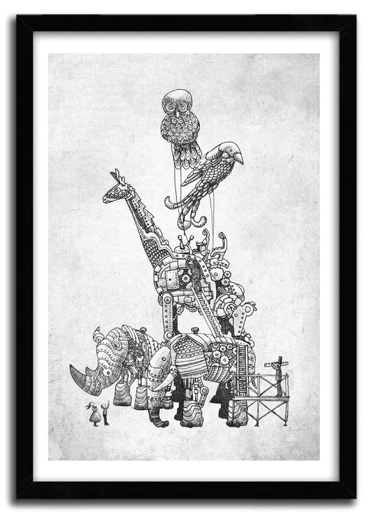 Affiche CLOCKWORK MENAGERIE by Eric Fan ArtAndToys