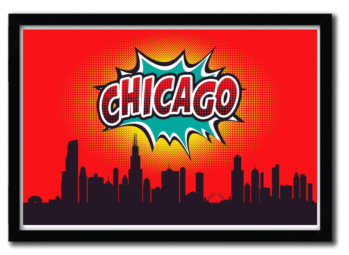 Affiche Chicago par OCTAVIAN MIELU ArtAndToys