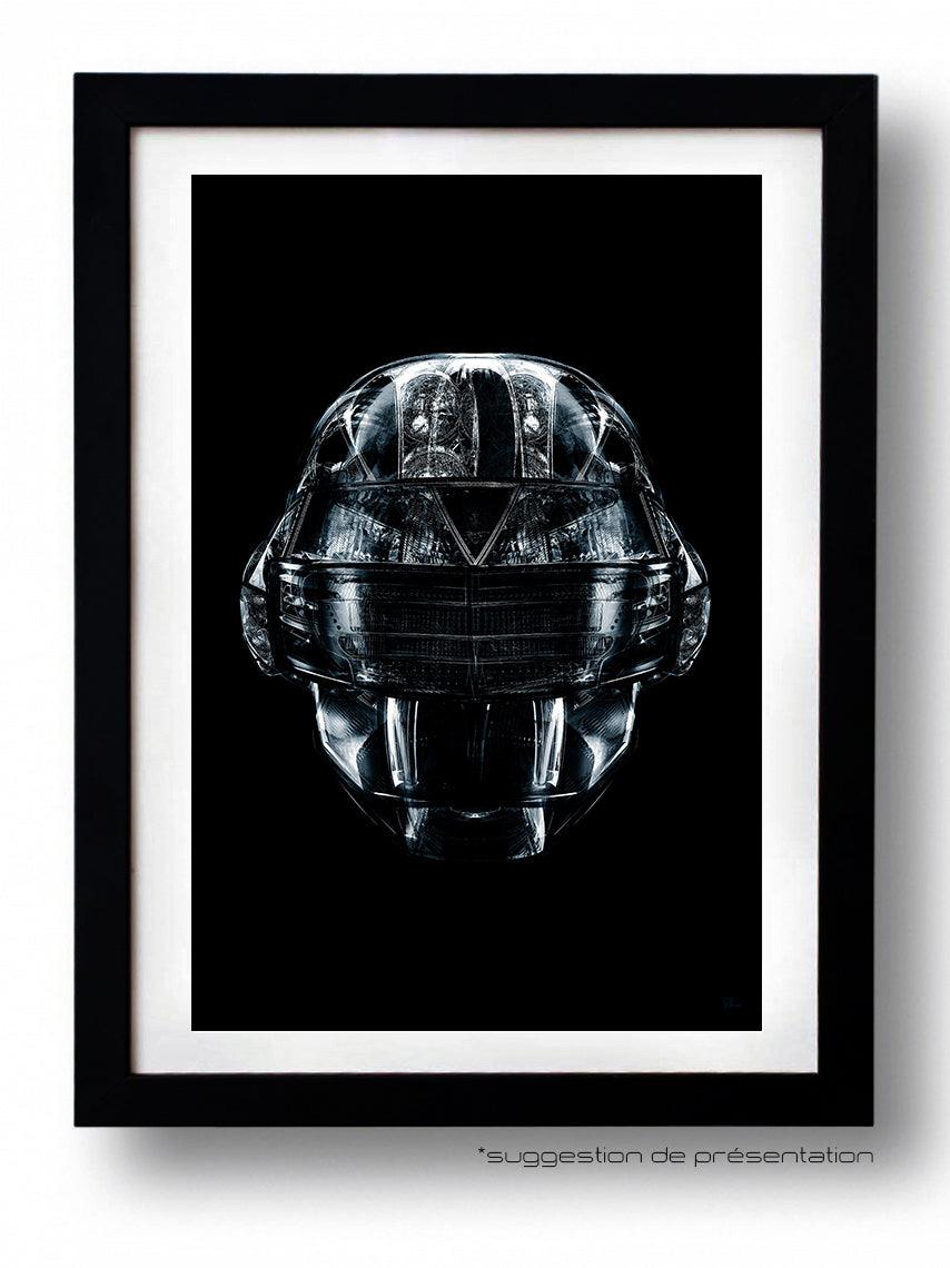 Affiche DAFT BLACK FACE 1 par Rubiant ArtAndToys