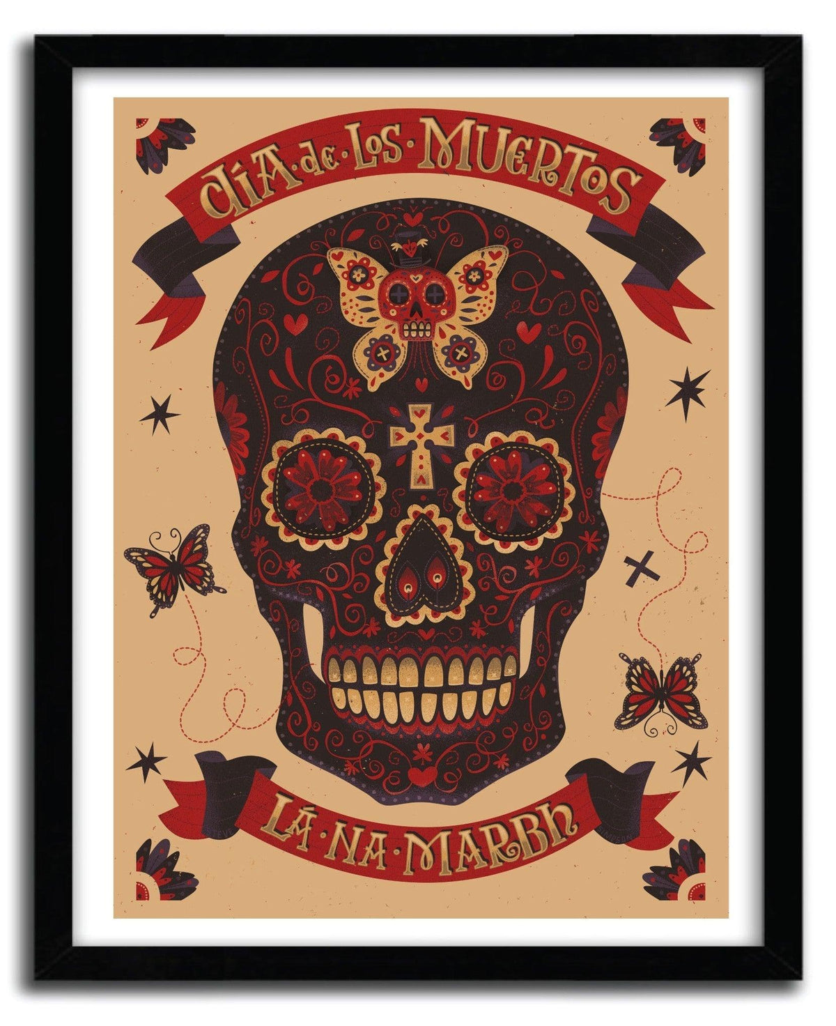 Affiche DIA DE LOS MUERTOS by STEVE SIMPSON ArtAndToys