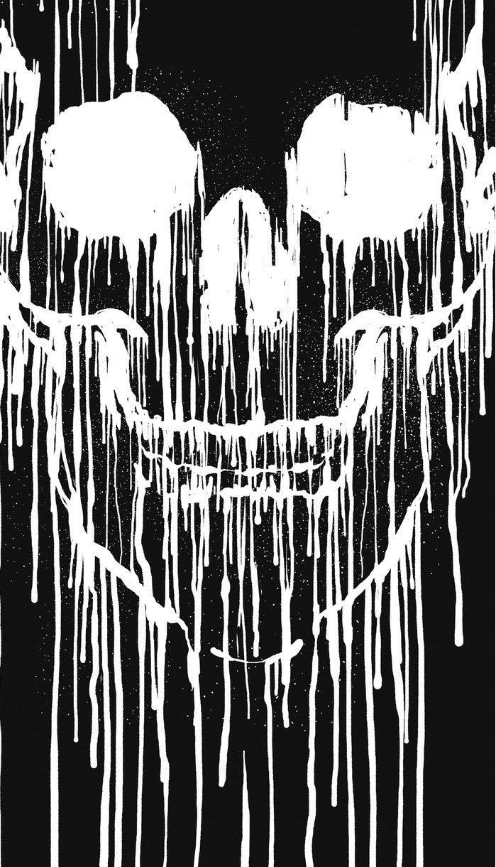 Affiche DRIPPING SKULL B by CARBINE ArtAndToys