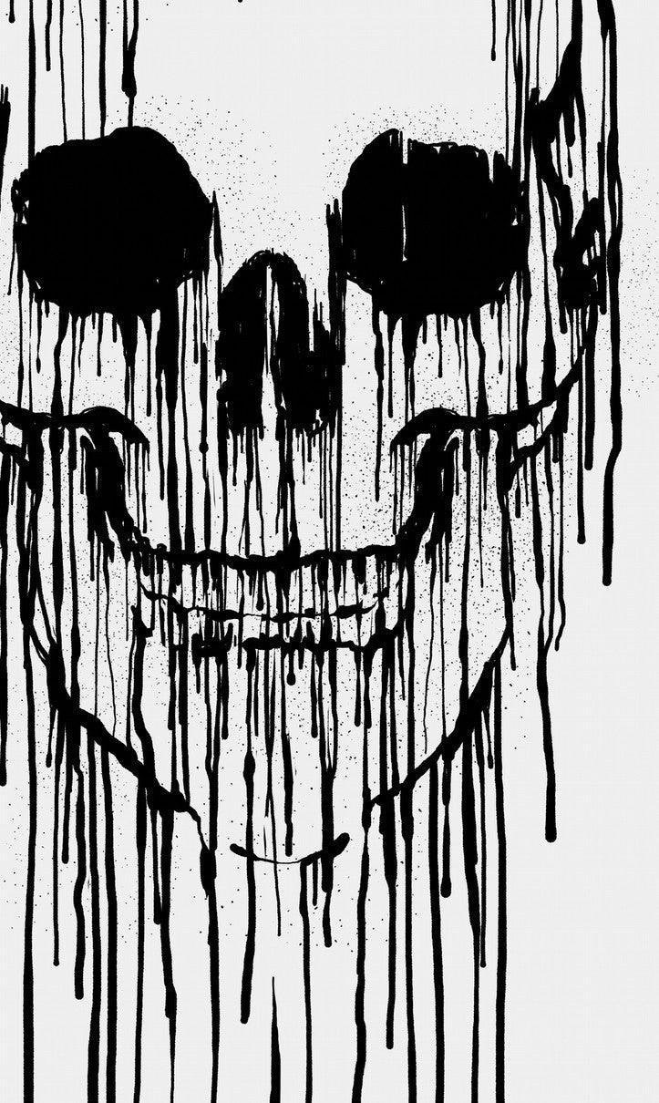 Affiche DRIPPING SKULL by CARBINE ArtAndToys