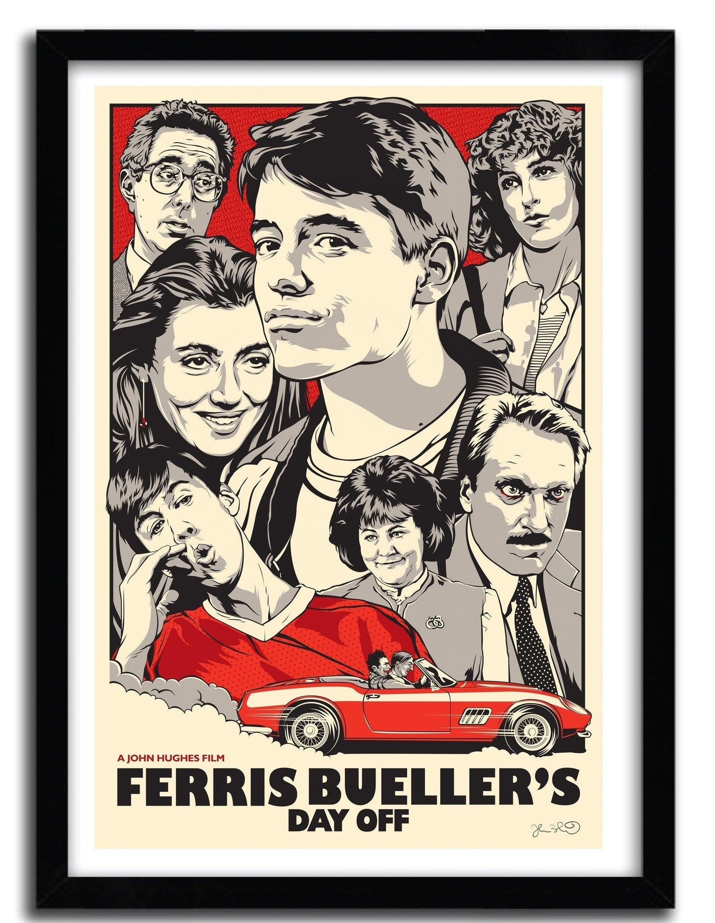 Affiche FERRIS BUELLES par JOSHUA BUDICH ArtAndToys