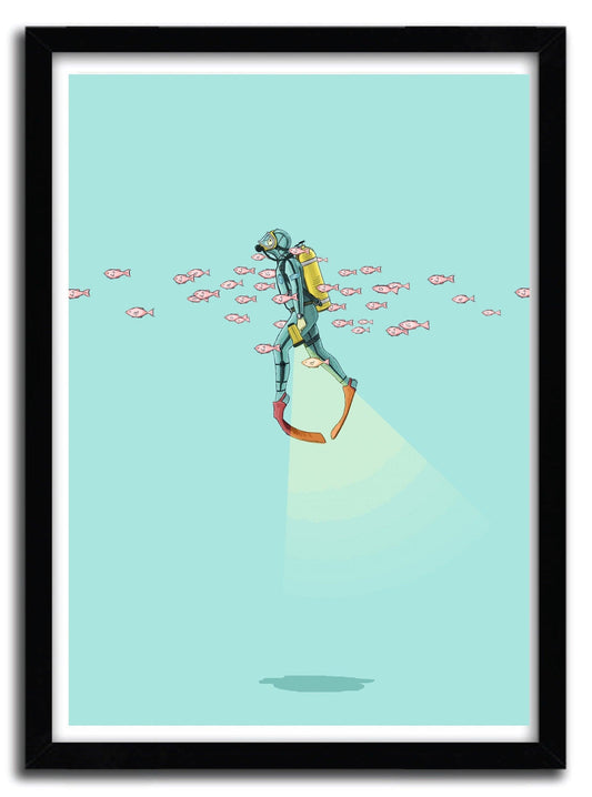 Affiche Float_Under the Sea  by JASON RATLIFF ArtAndToys