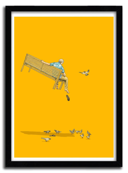 Affiche Float with the pigeons by JASON RATLIFF ArtAndToys