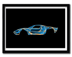 Affiche Ford GT40  par OCTAVIAN MIELU ArtAndToys