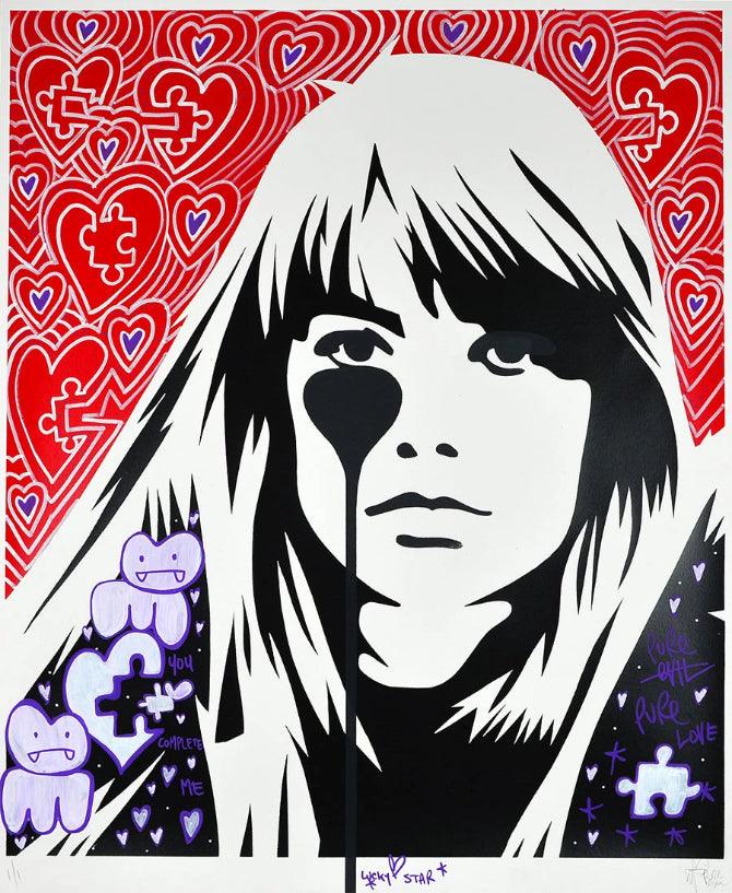 Affiche Françoise Hardy: You complete me by PURE EVIL ArtAndToys