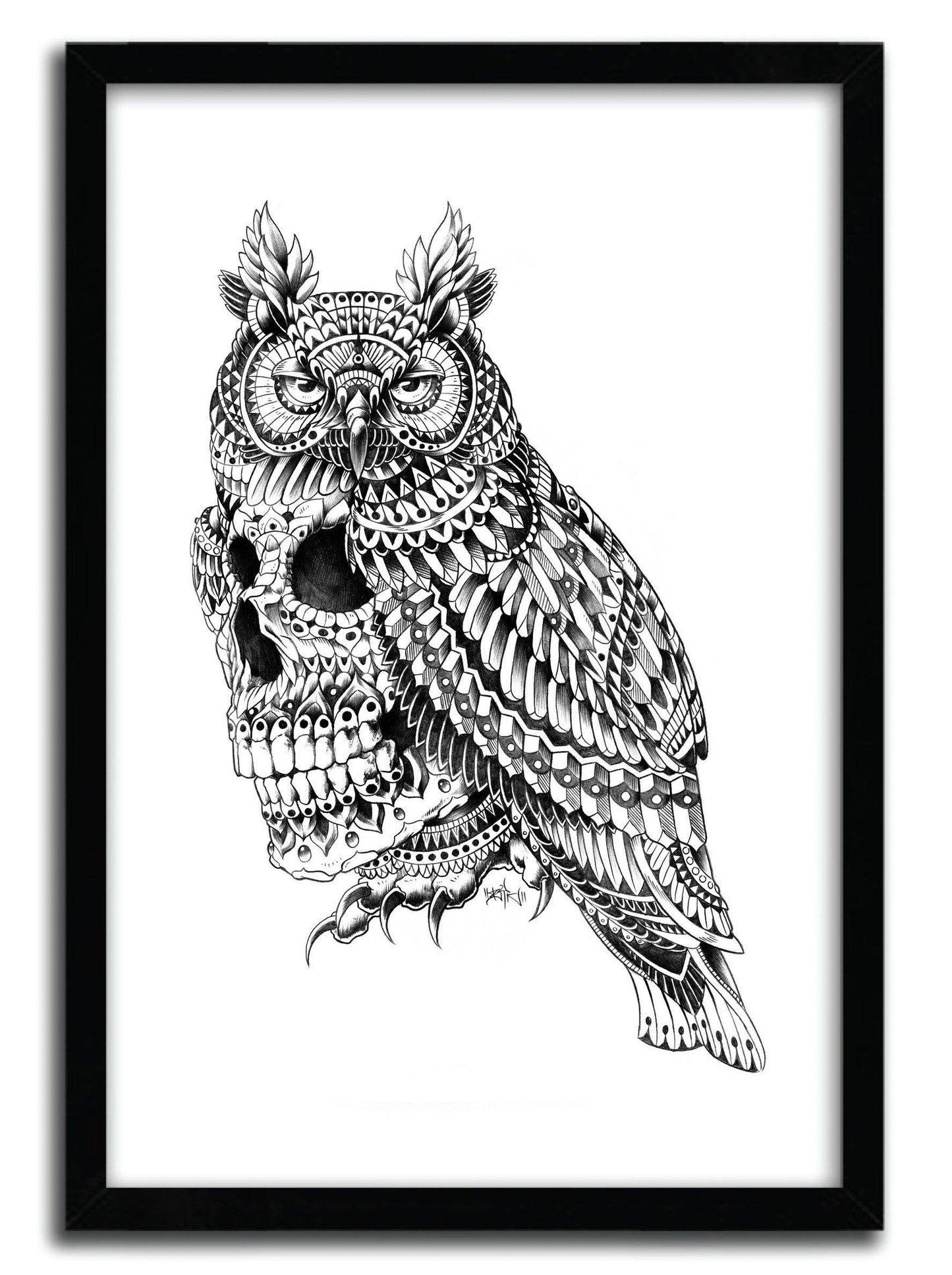 Affiche GREAT HORNED SKULL BY BIOWORKZ ArtAndToys