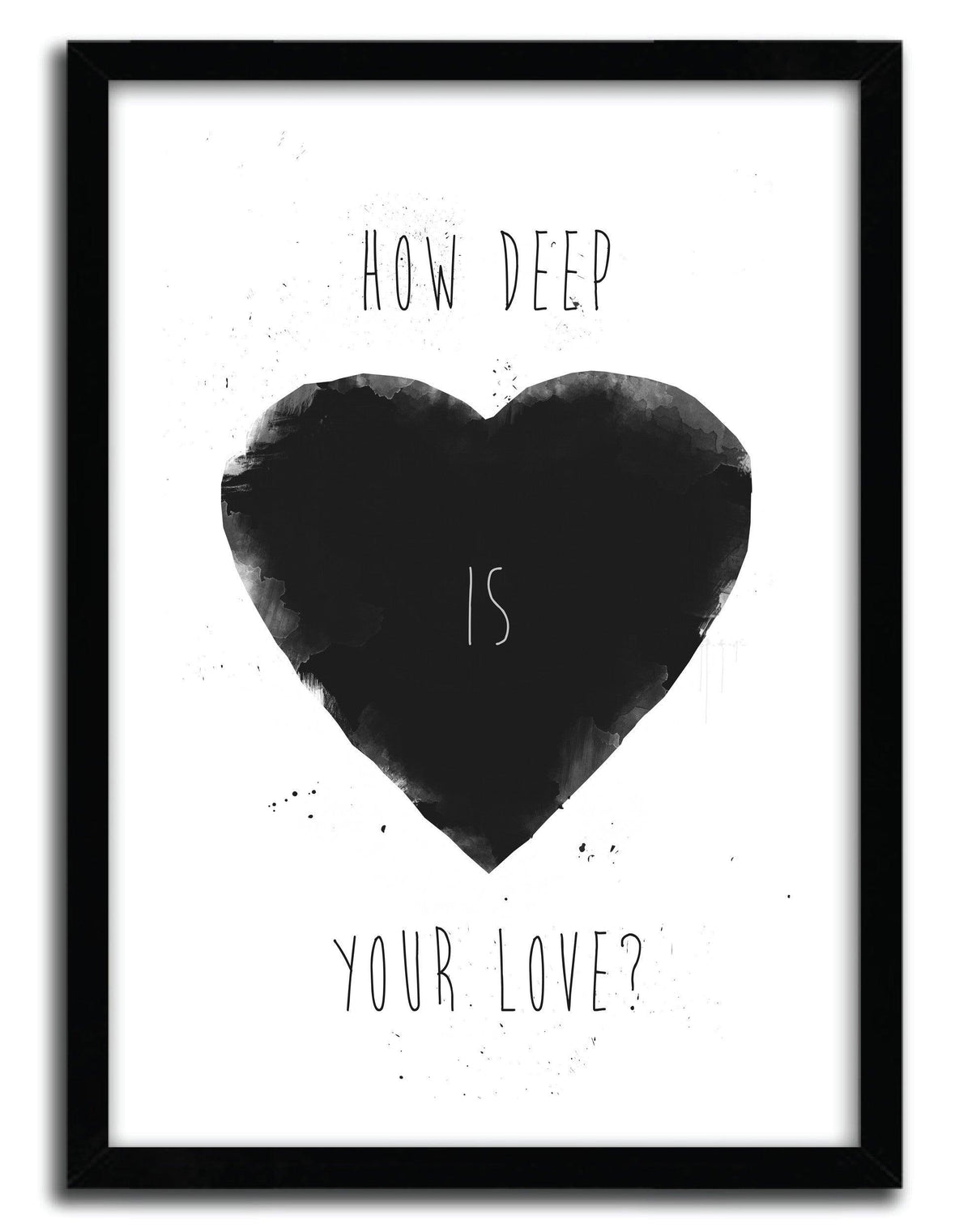 Affiche HOW DEEP IS YOUR LOVE par BALAZS SOLTI ArtAndToys