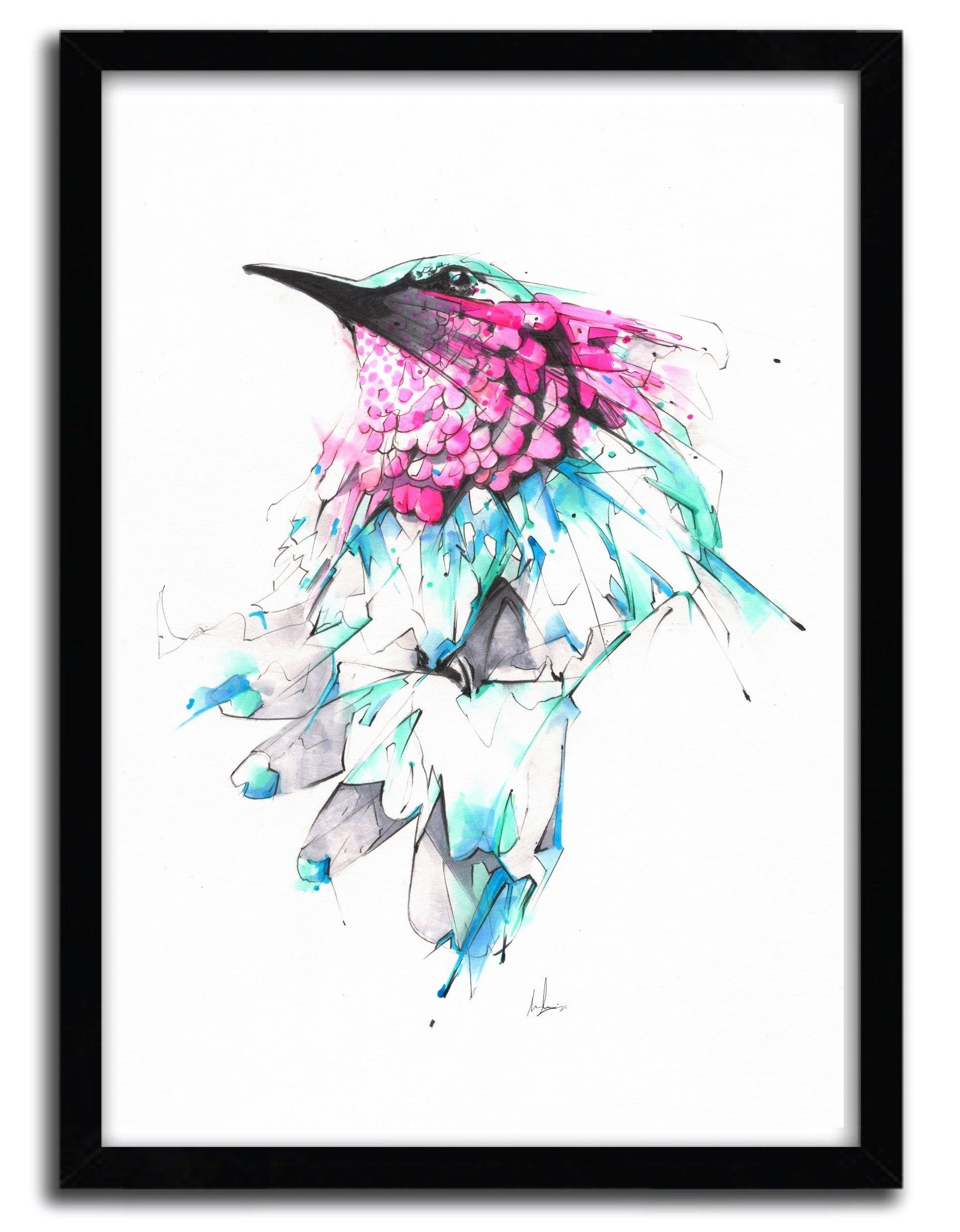 Affiche HUMMINGBIRD par ALEXIS MARCOU ArtAndToys