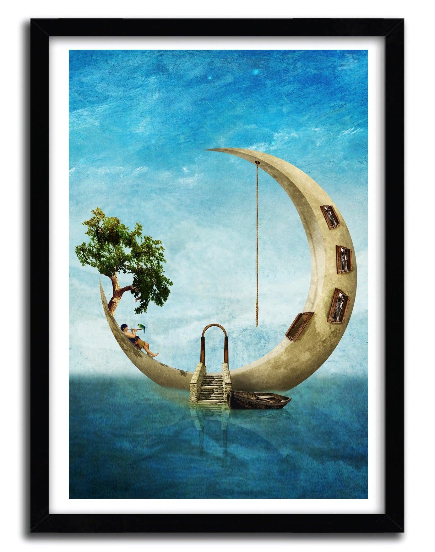 Affiche Home Sweet Moon by DIOGO VERISSIMO ArtAndToys