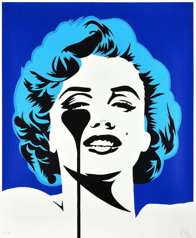 Affiche I Dream of Marilyn (Glacier Blue Hair) by PURE EVIL ArtAndToys