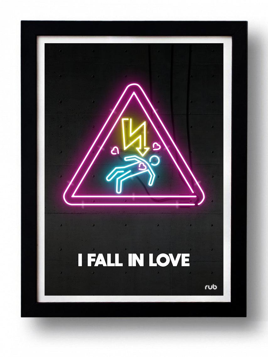 Affiche I FALL IN LOVE  by RUB ArtAndToys