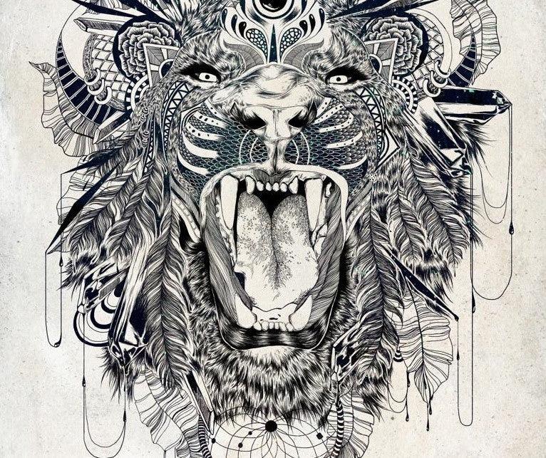 Affiche LION by Feline Zegers ArtAndToys