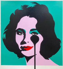 Affiche LIZ TAYLOR CLASSIC GREEN by PURE EVIL ArtAndToys