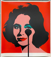 Affiche LIZ TAYLOR CLASSIC RED by PURE EVIL ArtAndToys
