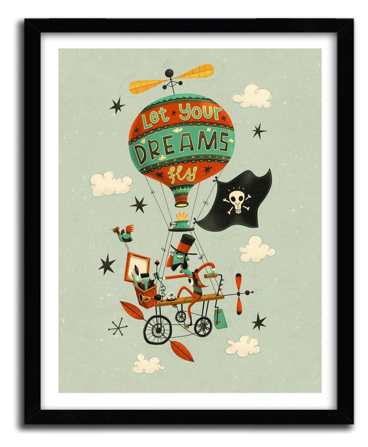 Affiche MAKE YOUR DREAMS FLY by STEVE SIMPSON ArtAndToys