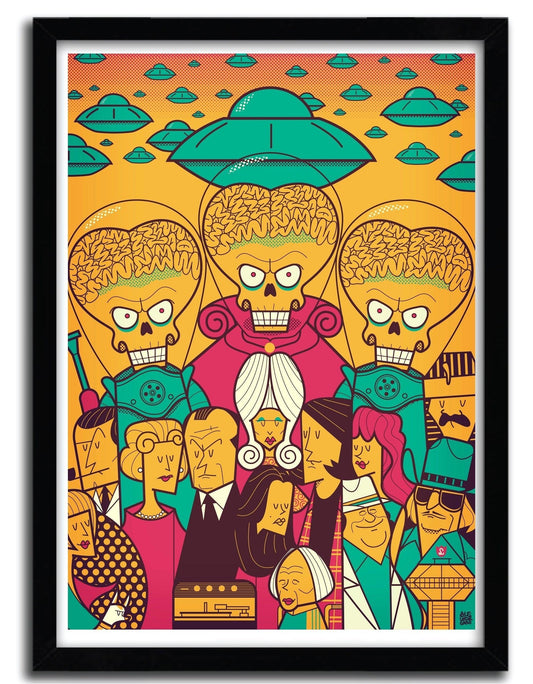 Affiche MARS ATTACKS! par Ale Giorgini ArtAndToys