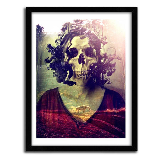 Affiche MISS SKULL by ALI GULEC ArtAndToys