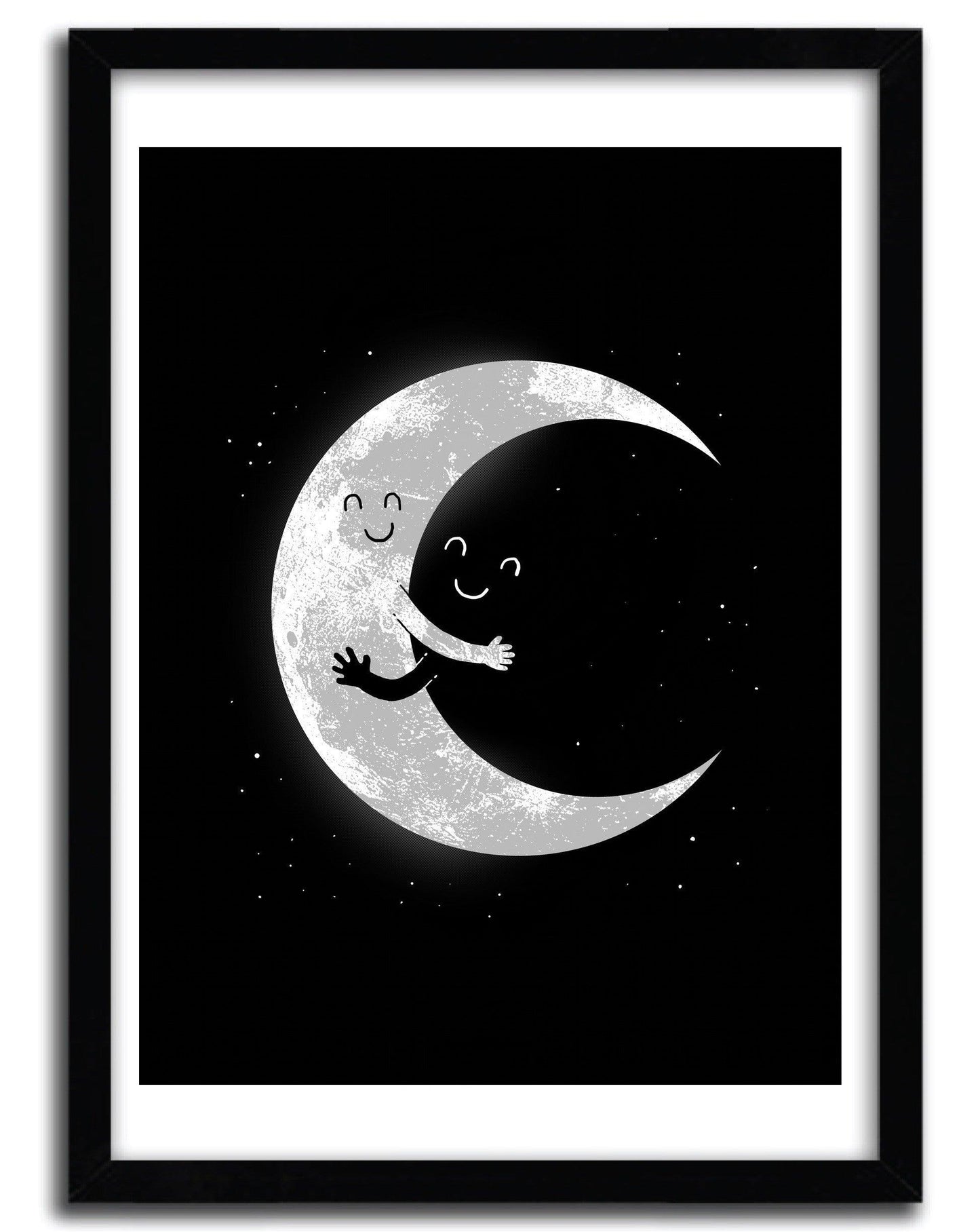 Affiche MOON HUG by CARBINE ArtAndToys