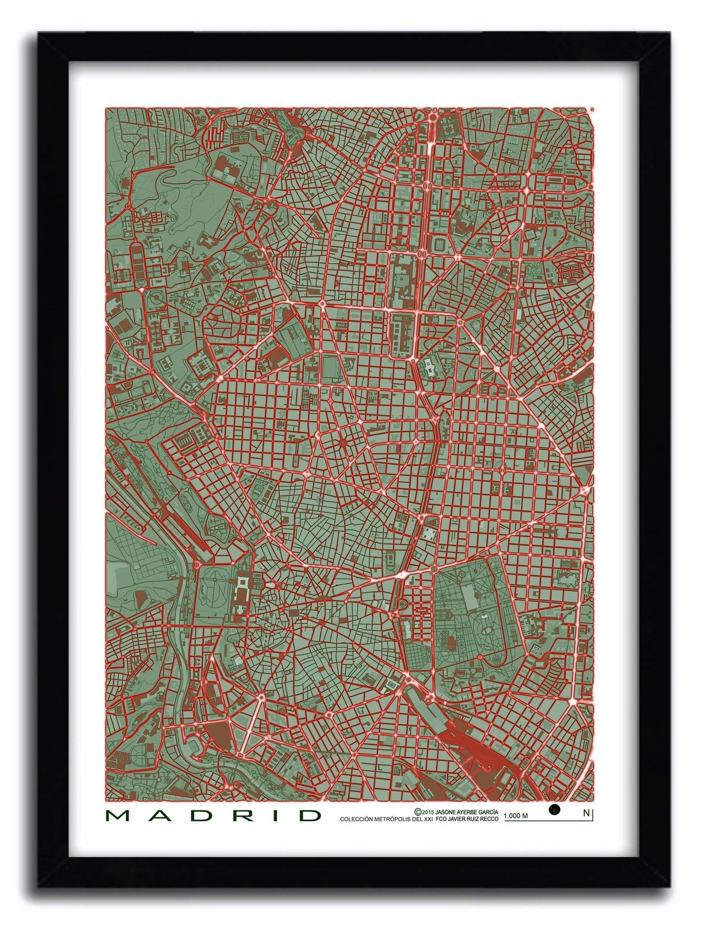 Affiche Madrid pop by PLANOS URBANOS ArtAndToys