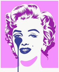 Affiche Marilyn Classic - Pink & Purple by PURE EVIL ArtAndToys
