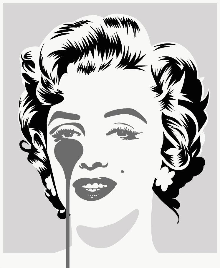 Affiche Marilyn Classic - Silver & Black by PURE EVIL ArtAndToys
