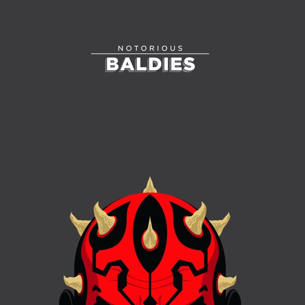 Affiche Notorious Baldie DARTH MAUL by Mr Peruca ArtAndToys