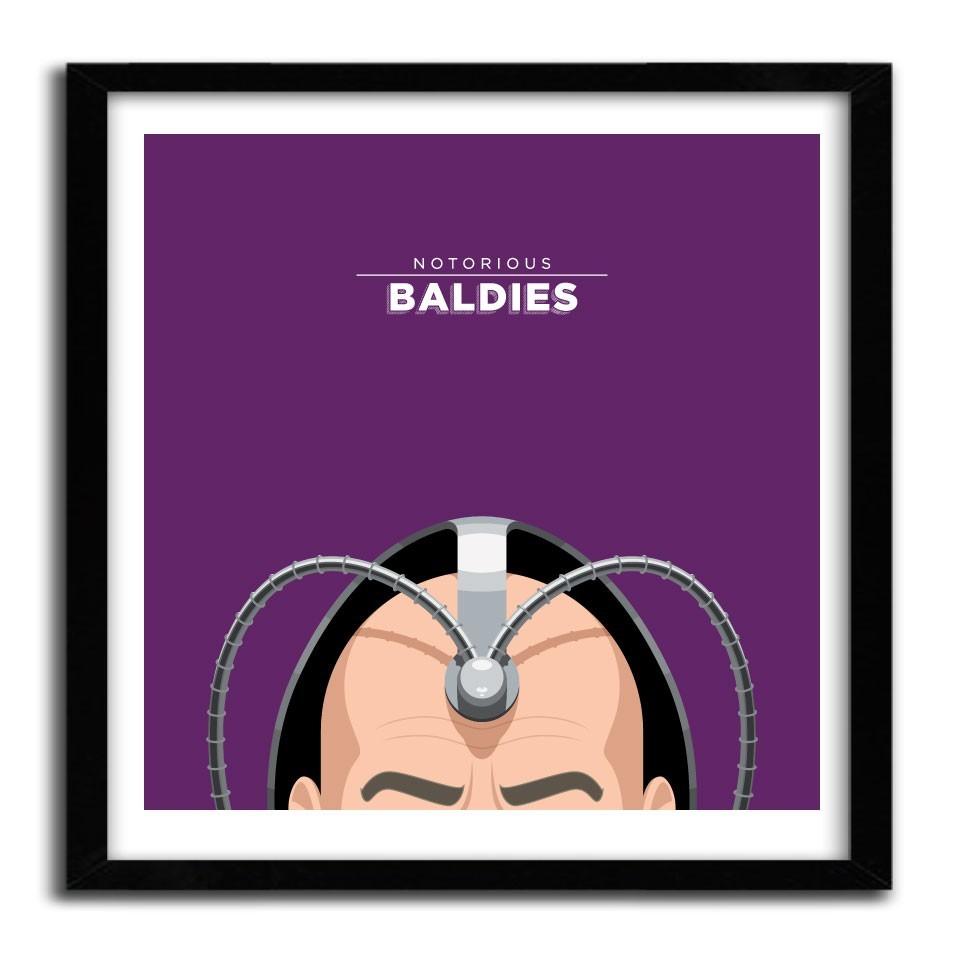 Affiche Notorious Baldie PROFESSOR X by Mr Peruca ArtAndToys