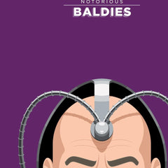 Affiche Notorious Baldie PROFESSOR X by Mr Peruca ArtAndToys
