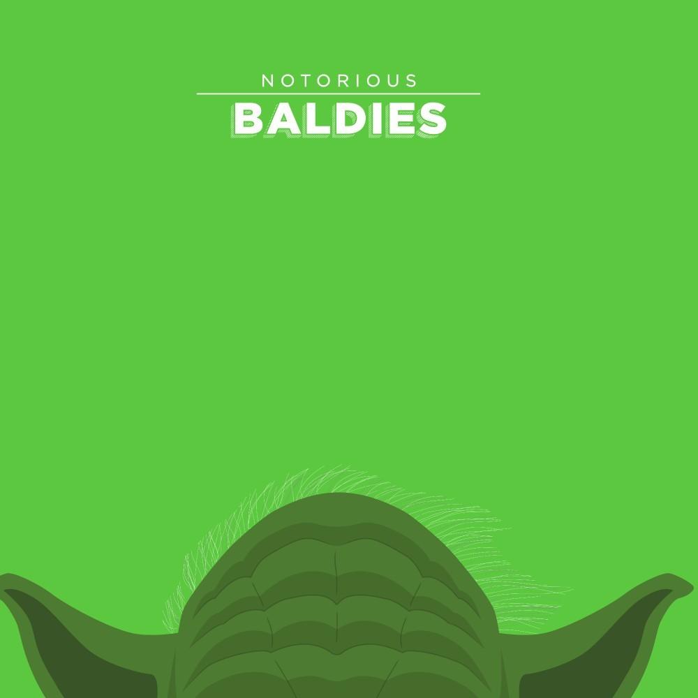 Affiche Notorious Baldie YODA by Mr Peruca ArtAndToys