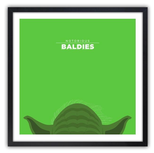 Affiche Notorious Baldie YODA by Mr Peruca ArtAndToys