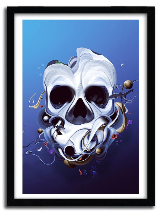 Affiche ORGANIC SKULL by DAVID DELIN ArtAndToys