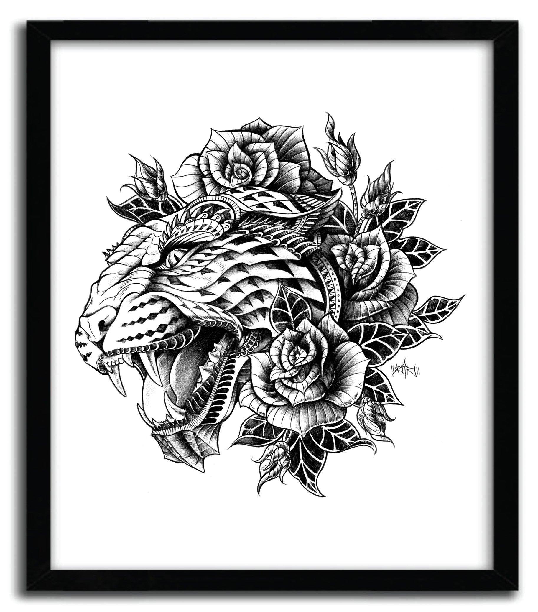 Affiche ORNATE LEOPARD BY BIOWORKZ ArtAndToys