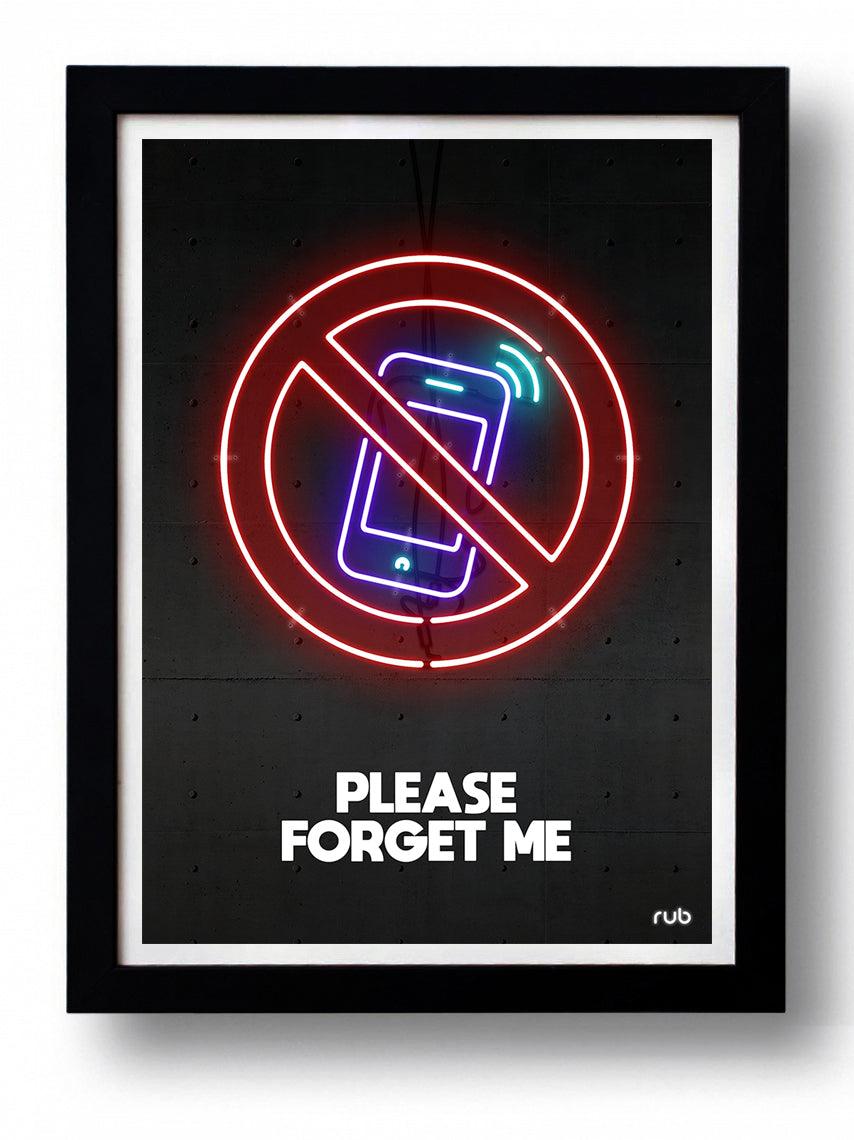Affiche PEAUSE FORGET ME by RUB ArtAndToys
