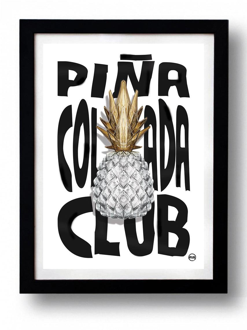Affiche PINA COLADA CLUB par Rubiant ArtAndToys