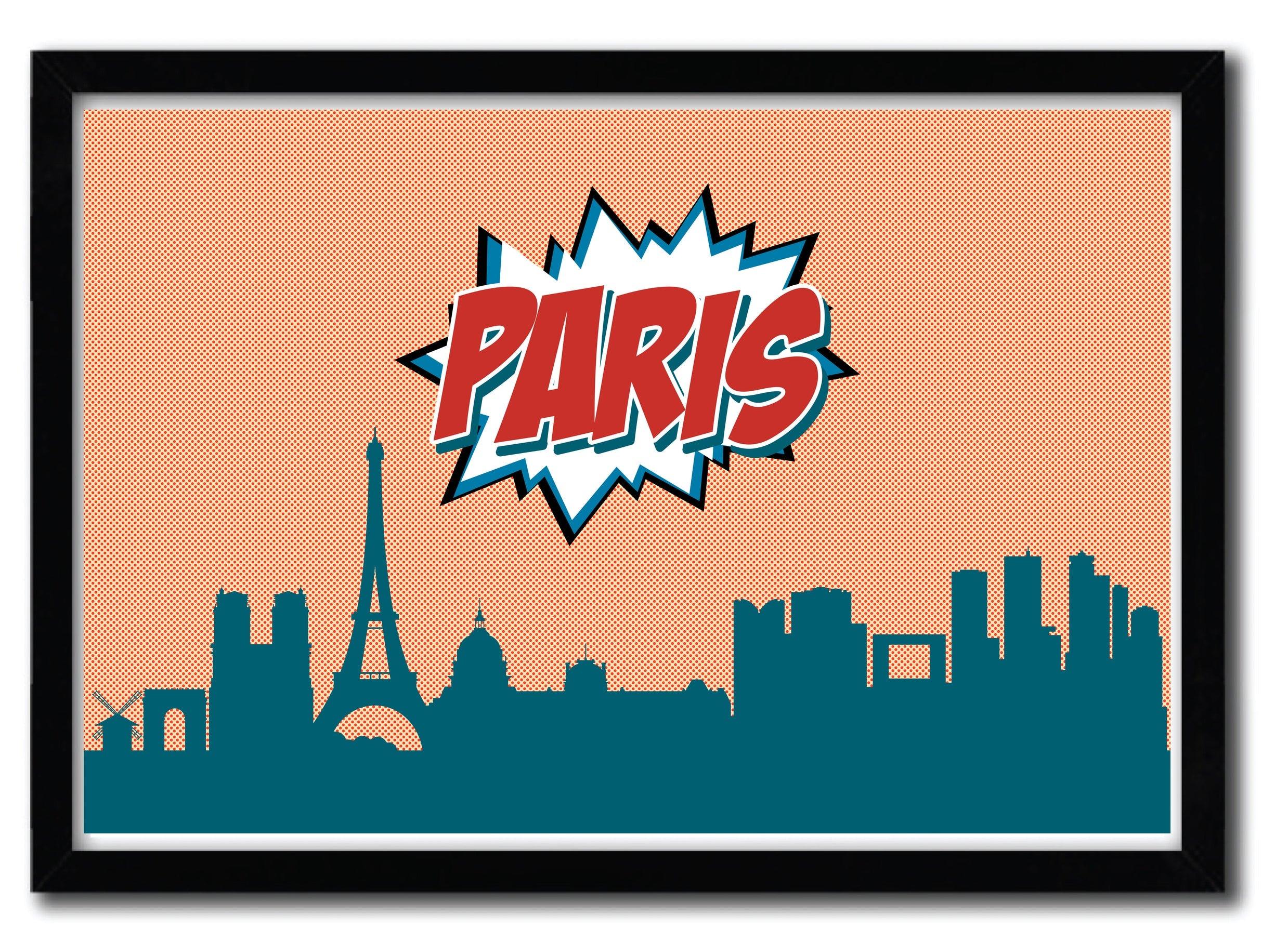 Affiche Paris par OCTAVIAN MIELU ArtAndToys