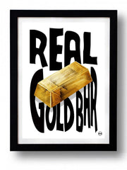 Affiche REAL GOLD par Rubiant ArtAndToys