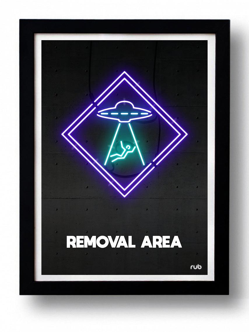 Affiche REMOVAL AREA  by RUB ArtAndToys