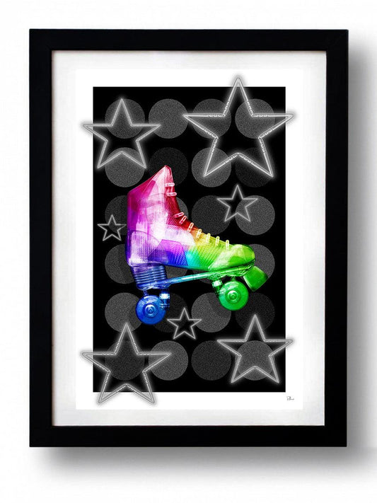 Affiche ROLLER BABE RAINBOW SIMUL  RAINBOW par Rubiant ArtAndToys